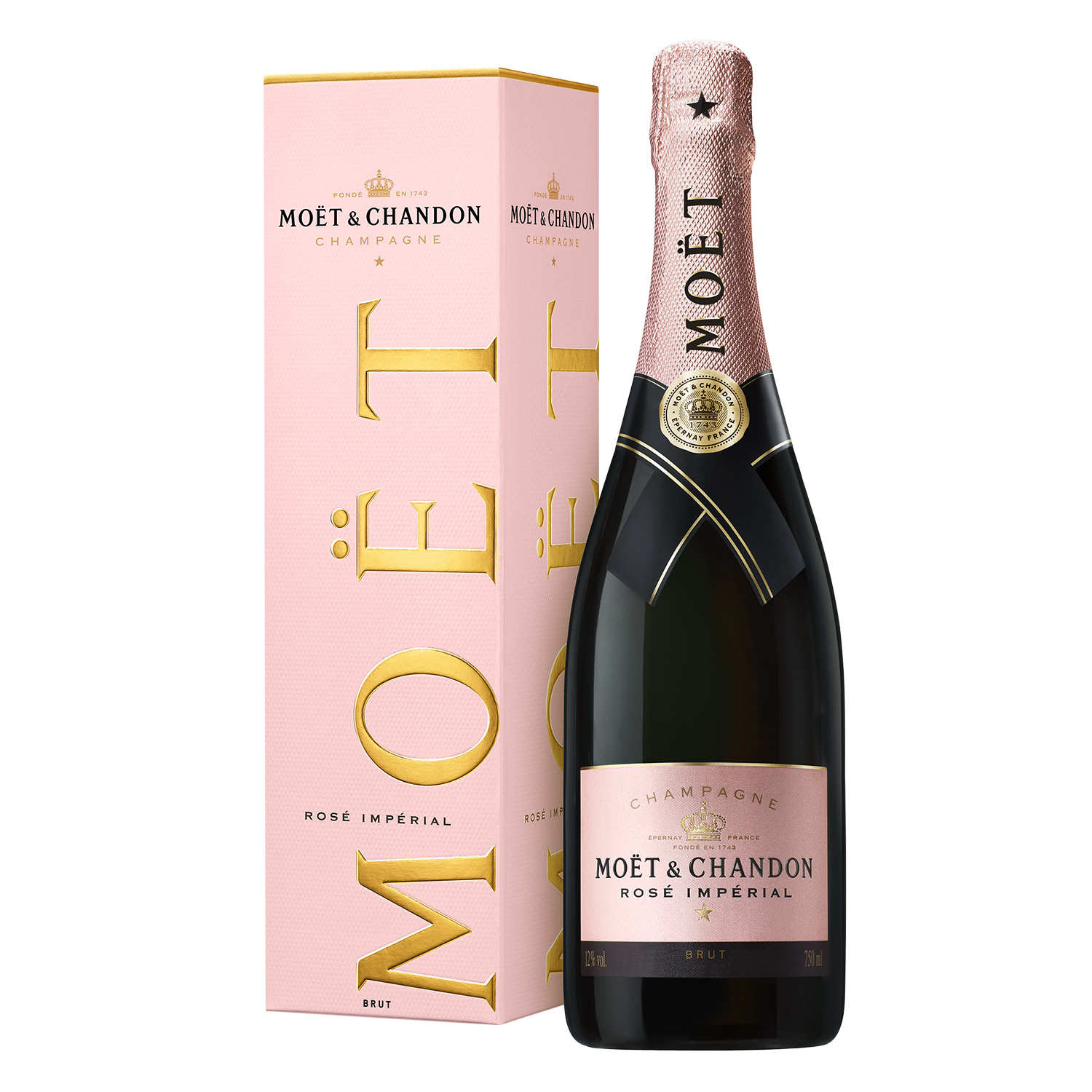 Mini Moet And Chandon Rose Champagne 20cl And Chocolates In Gift Hamper