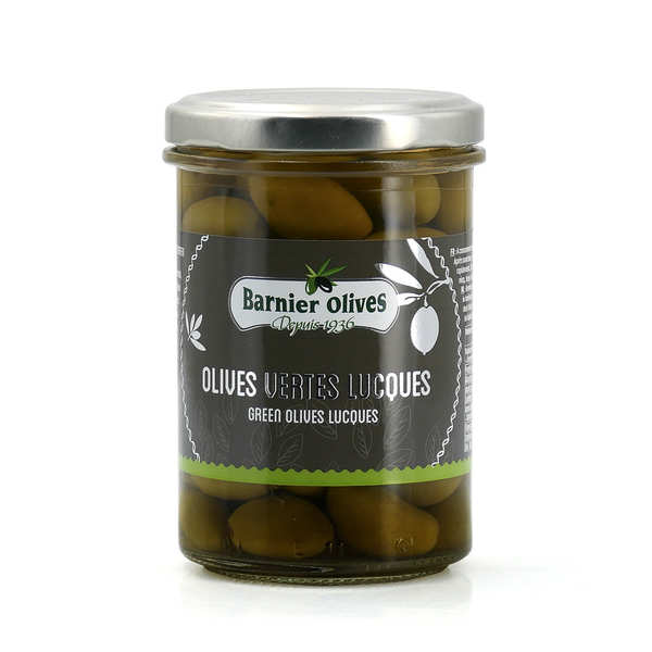 Olives vertes Lucques - Bocal de 115g net égoutté