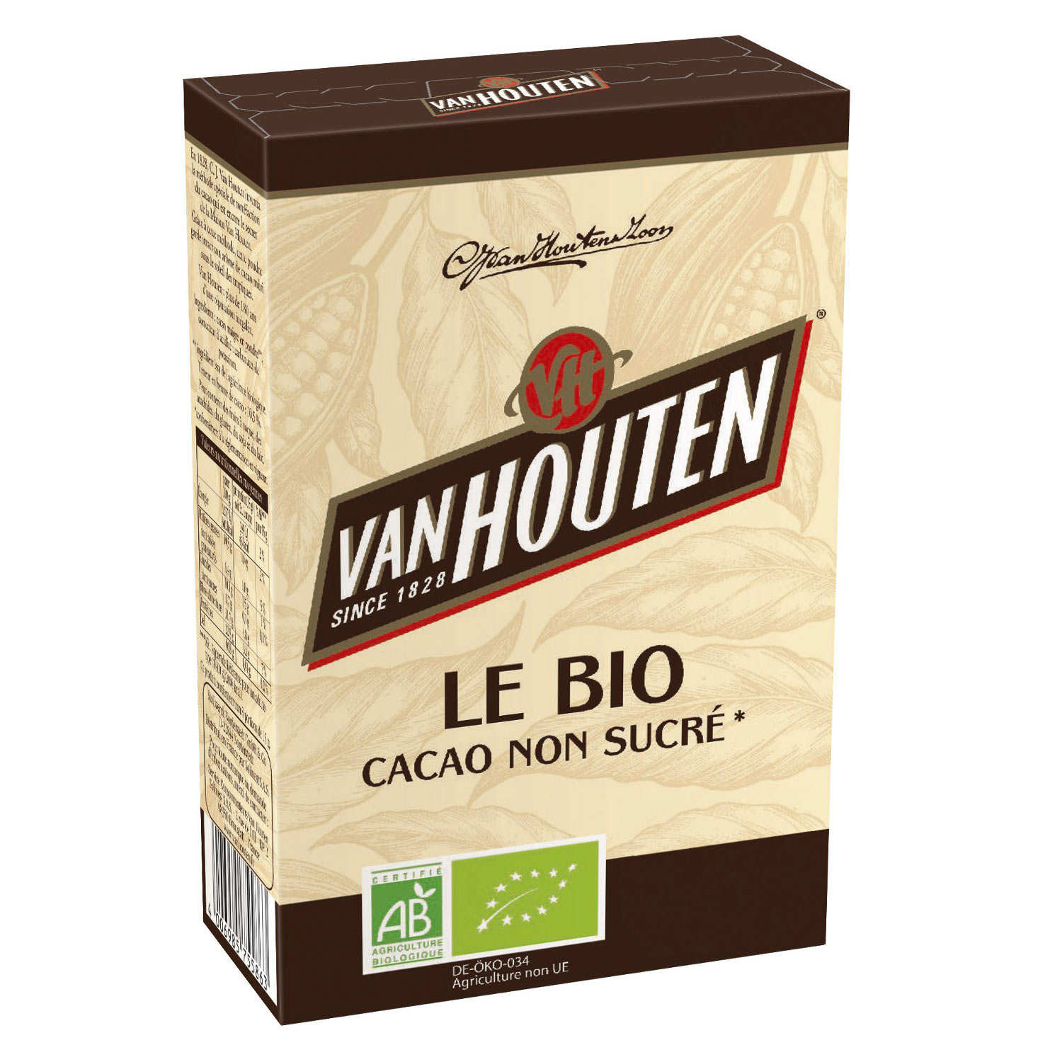 Organic unsweetened cocoa powder - Van Houten - Van Houten