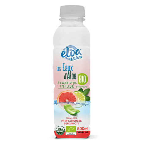 Eloa Waters Grapefruit and Bergamot - organic drink infused with aloe vera