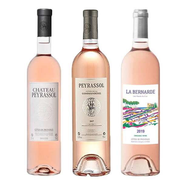 Assortment of 3 rosé wines Castle Peyrassol - Peyrassol - Maison Astruy