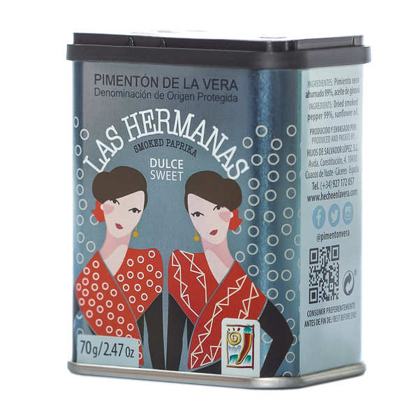 Pimenton de la Vera doux AOP (paprika fumé) - Boîte de 70g