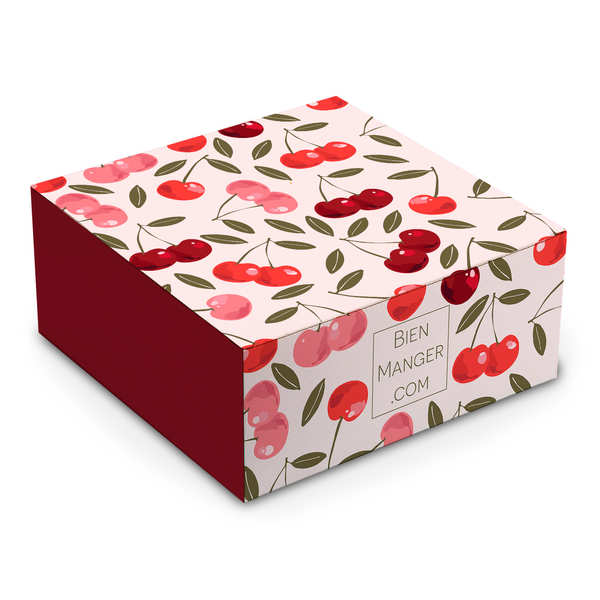44564 0w600h600 Small Square Gift Box With Cherries Design 