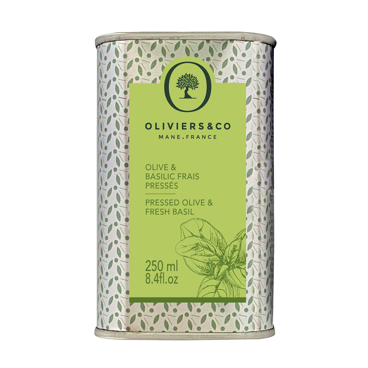Olive oil with pressed basil - Oliviers & Co - Oliviers & Co