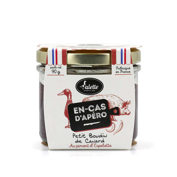Boudin de canard au piment d'Espelette - Pot de 90g