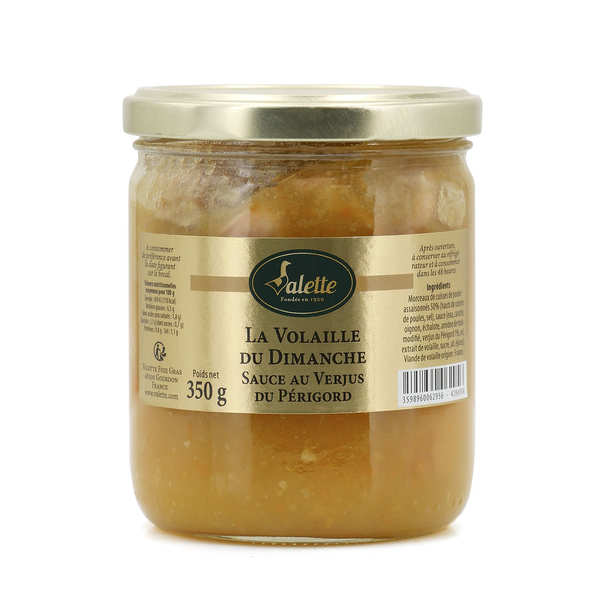 Volaille du dimanche et sa sauce au verjus du Périgord Valette