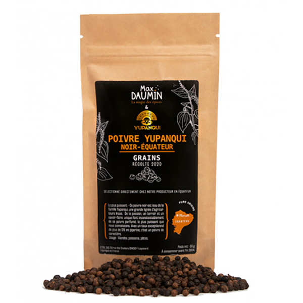 Poivre noir Yupanqui d'Equateur - Sachet de 55g