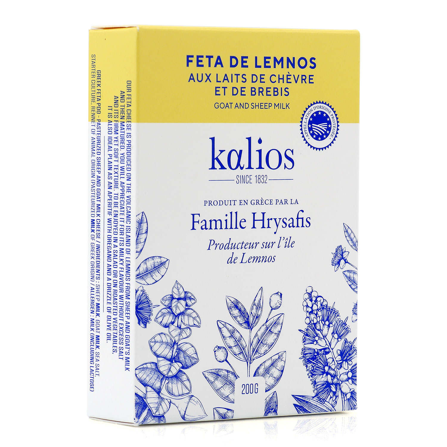 Feta Pdo Limnos Vacuum Packed Kalios