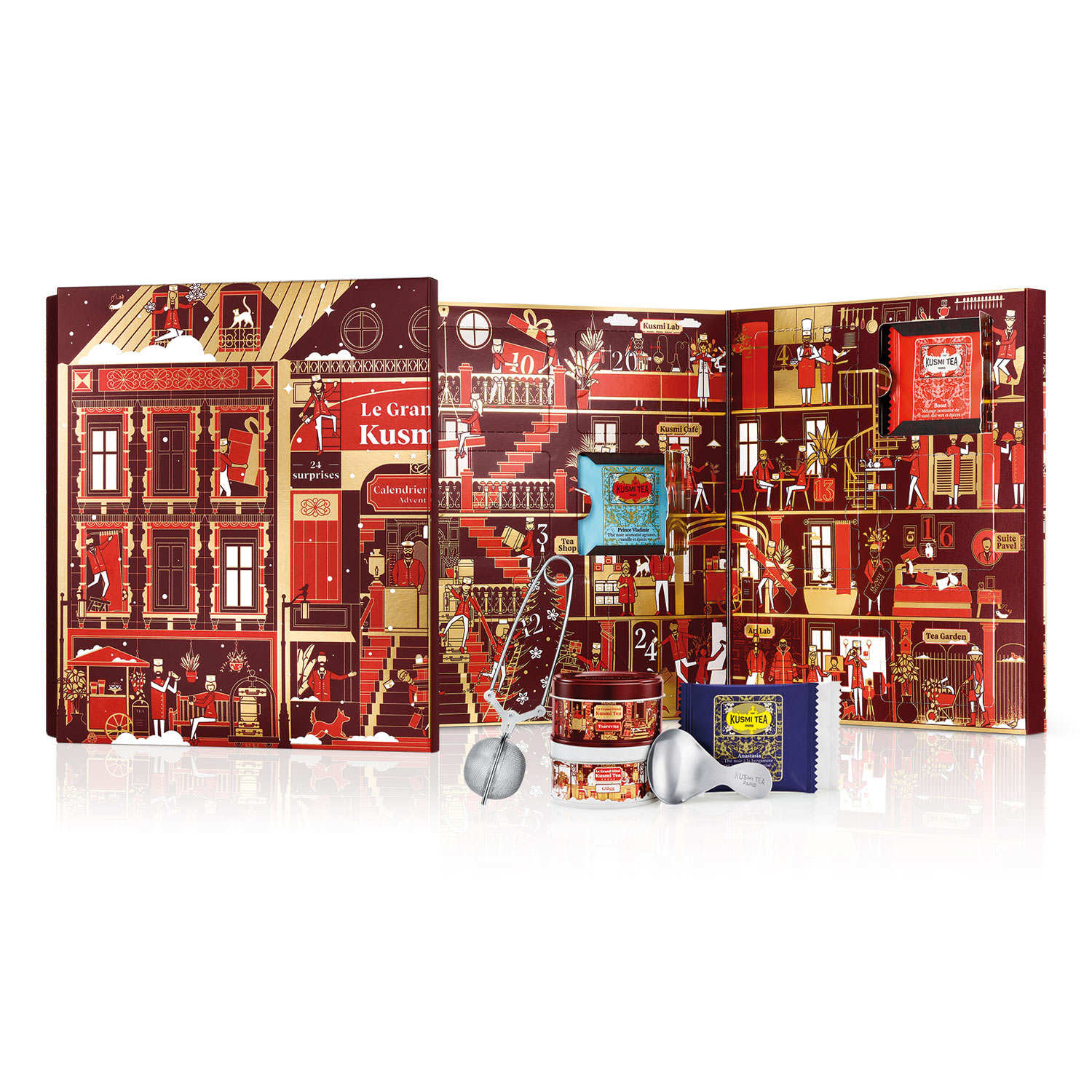 Advent calendar for organic Kusmi Tea teas Le Grand Hôtel Kusmi Tea