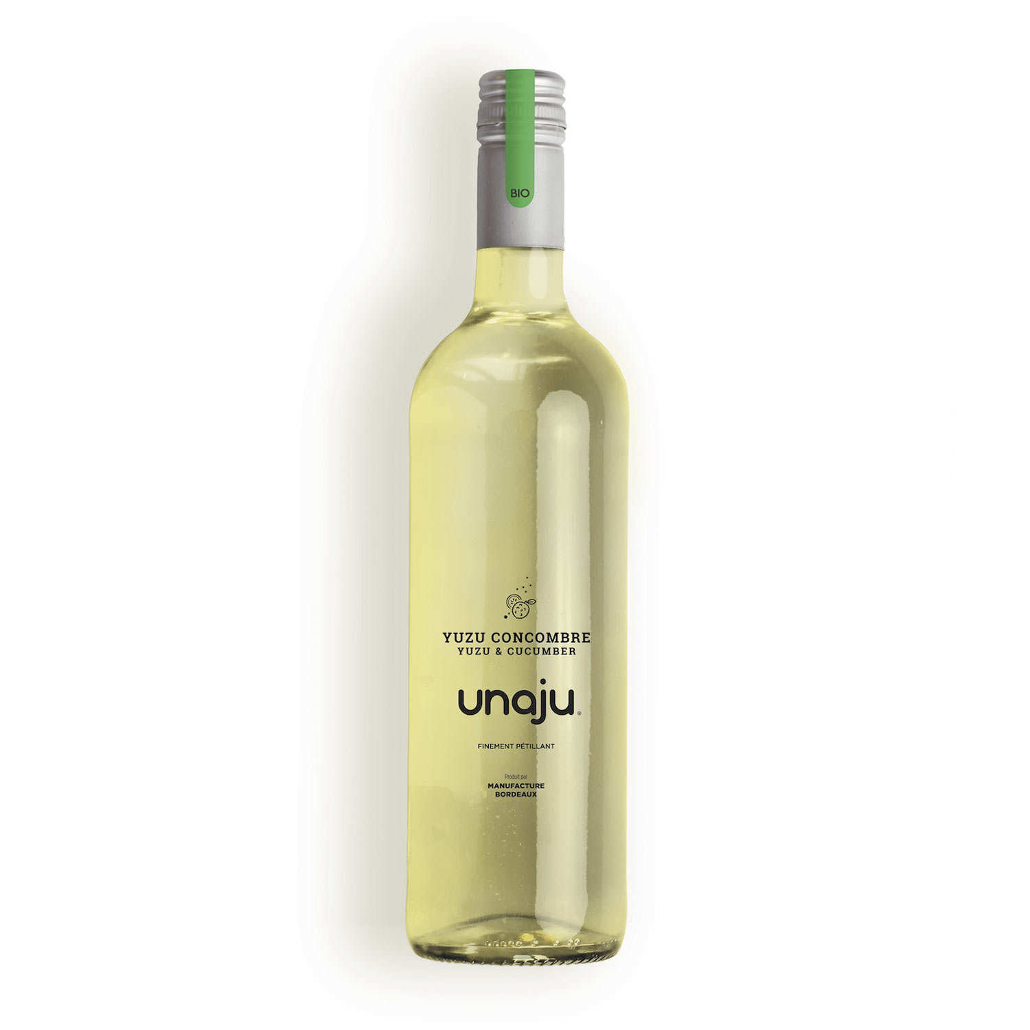 Jus finement pétillant Yuzu concombre Unaju 25 cl - Vinzü