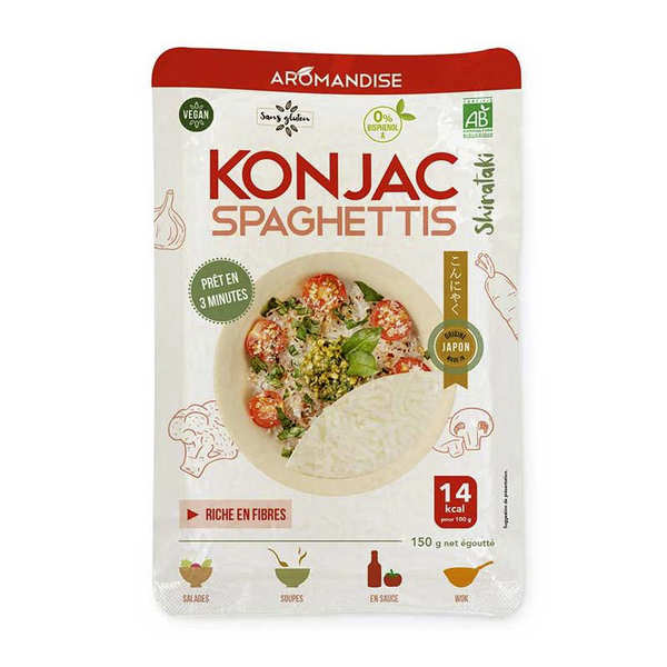 Spaghetti de Konjac bio (shirataki) - Aromandise