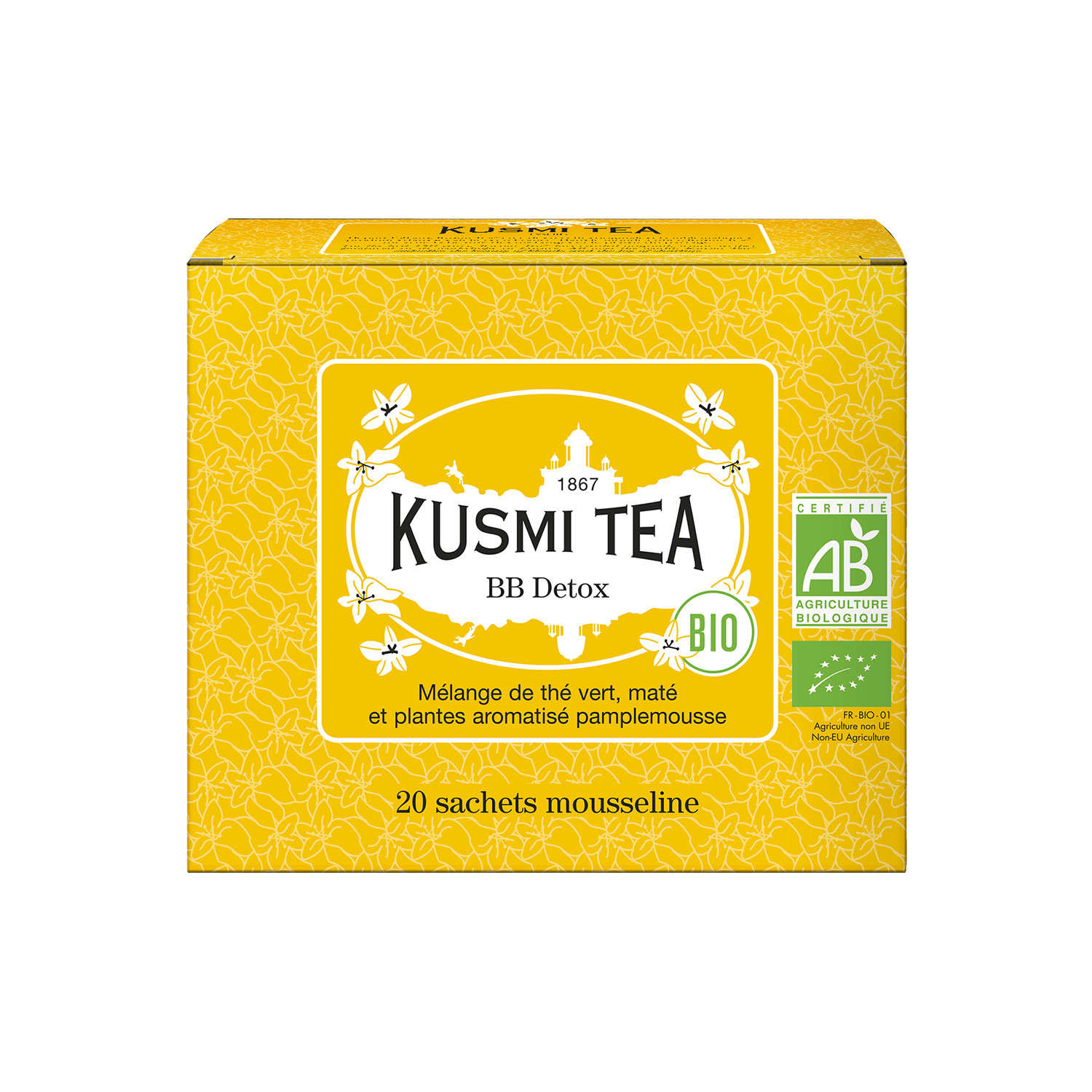 Thé BB Detox bio 20 sachets mousseline - Kusmi Tea