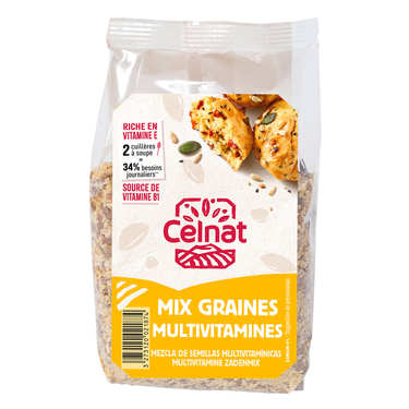 Organic seeds & grains mix - 5 vitamins & 5 minerals Organic seeds & grains mix - 5 vitamins & 5 minerals