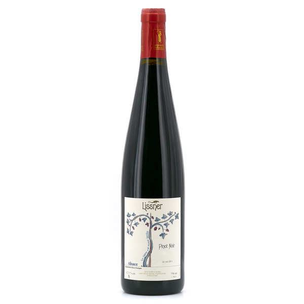 Pinot Noir d'Alsace AOC - organic and without added sulfites - Lissner