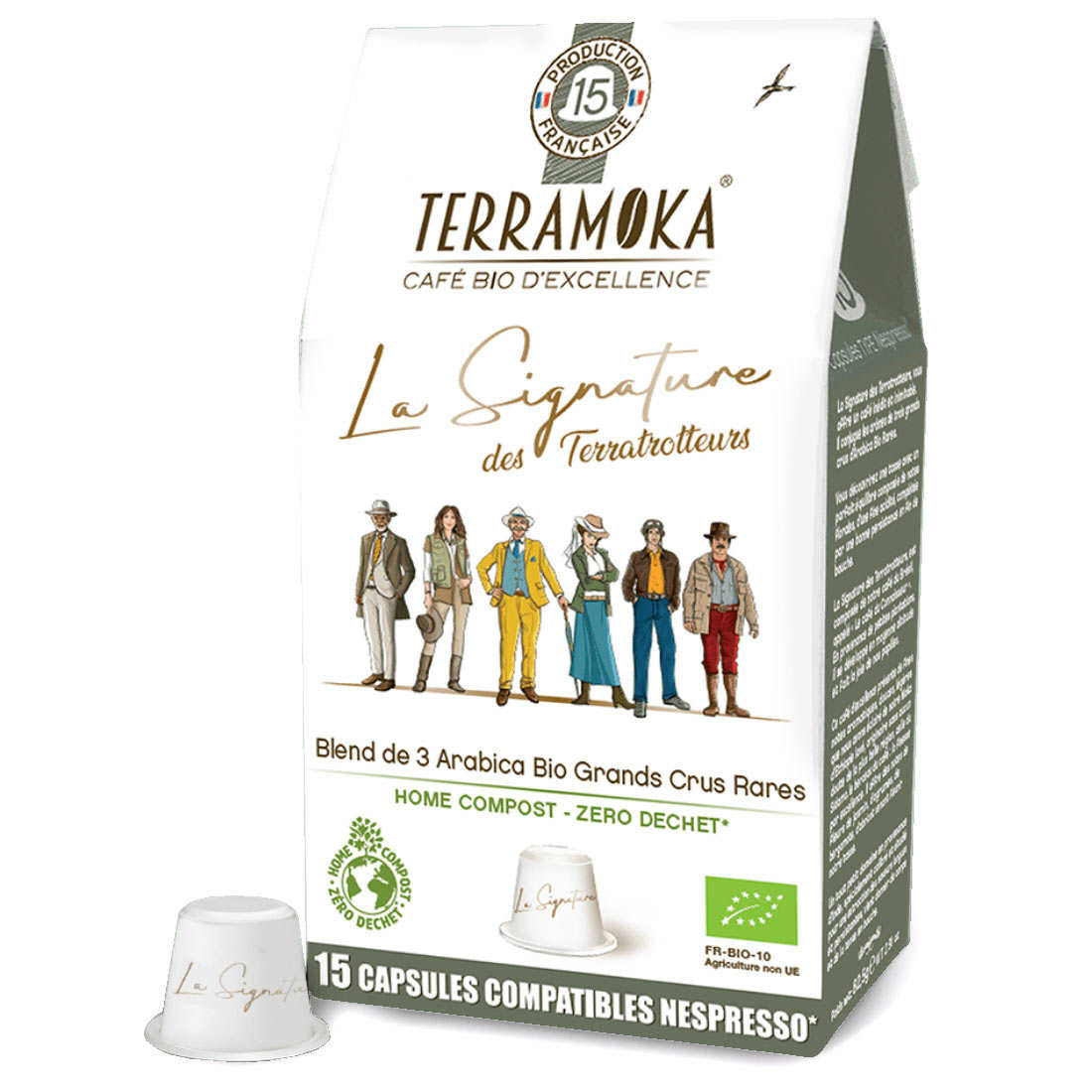 La Signature des - Organic Nespresso® Compatible Caps - Terra Moka