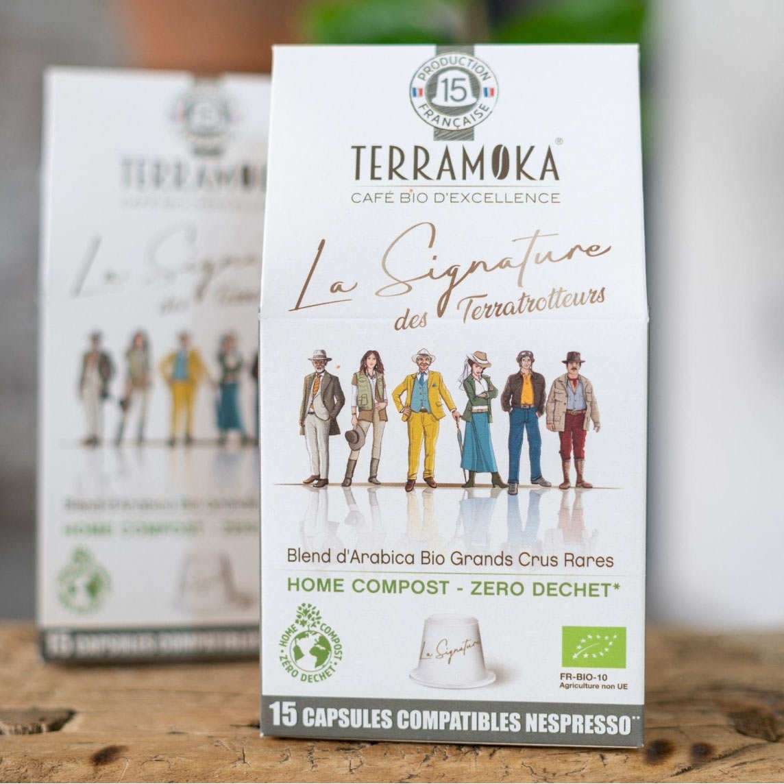 La Signature des Terratrotteurs - Capsules bio compatibles Nespresso®  biodégradables - Terra Moka
