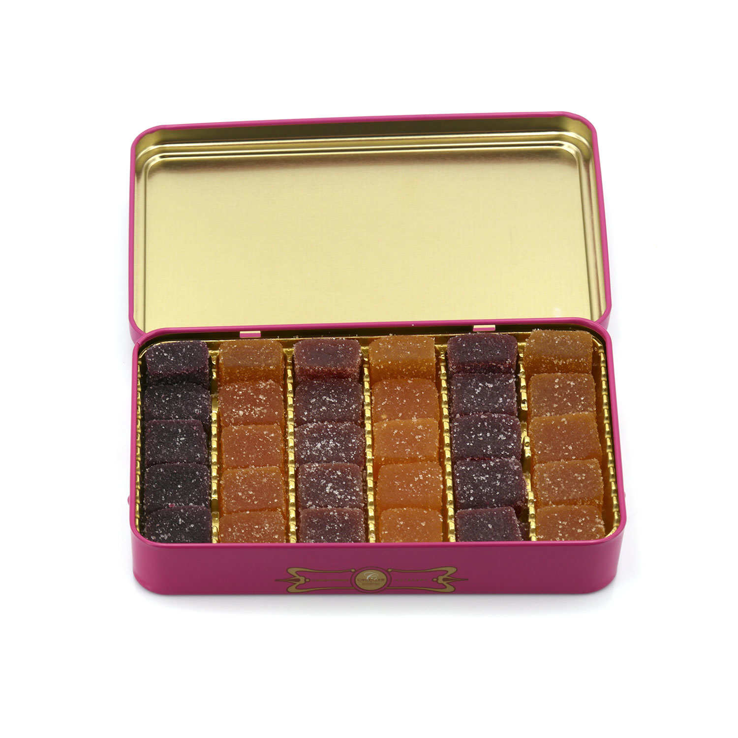 Classic fruit jellies metal box Cruzilles