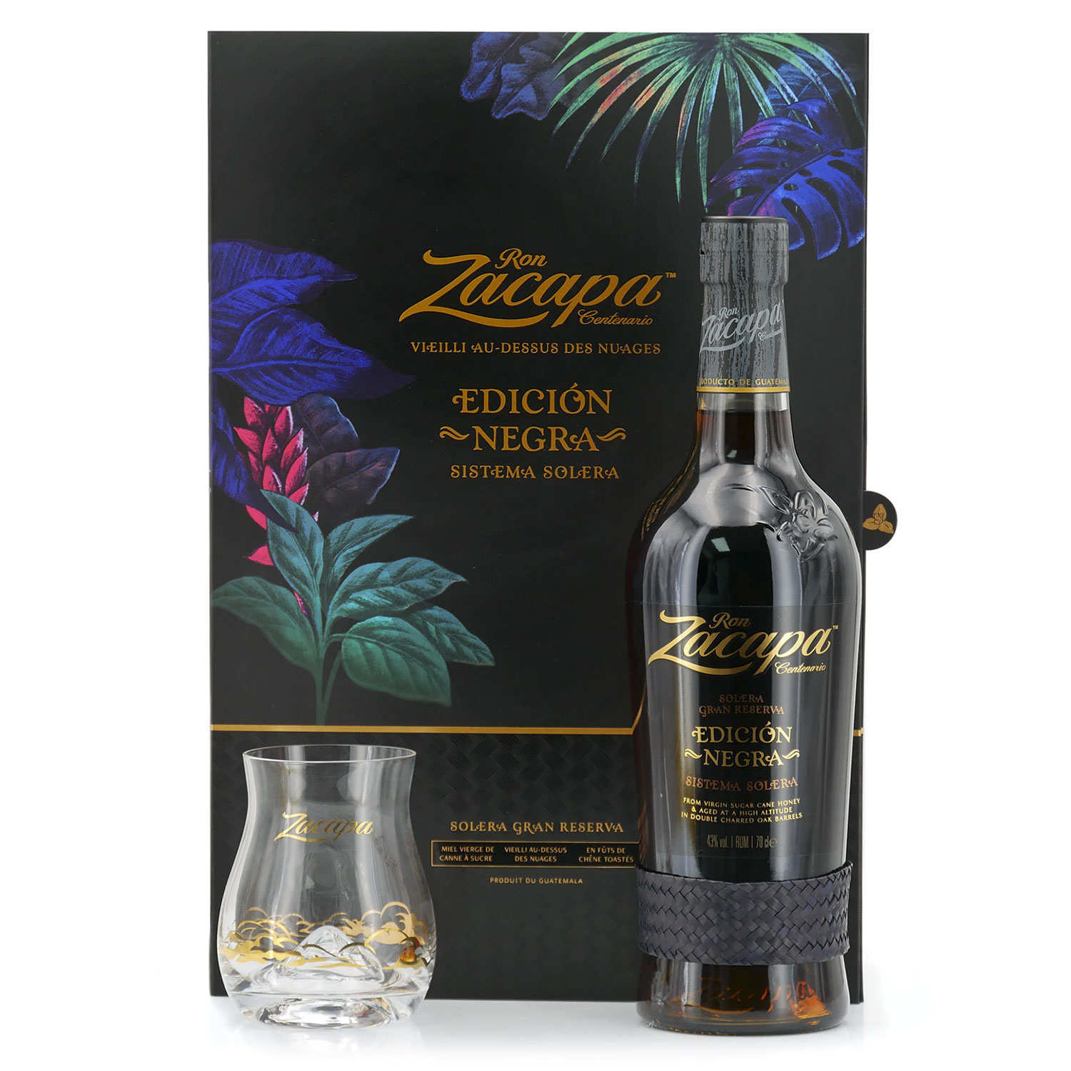 Rædsel morder lounge Zacapa Edicion Negra - Rum Gift Box With 2 Glasses - Zacapa
