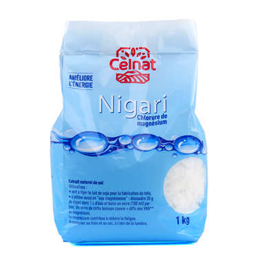 Nigari - Chlorure de Magnésium en sachet de 1kg Nigari - Chlorure de Magnésium en sachet de 1kg