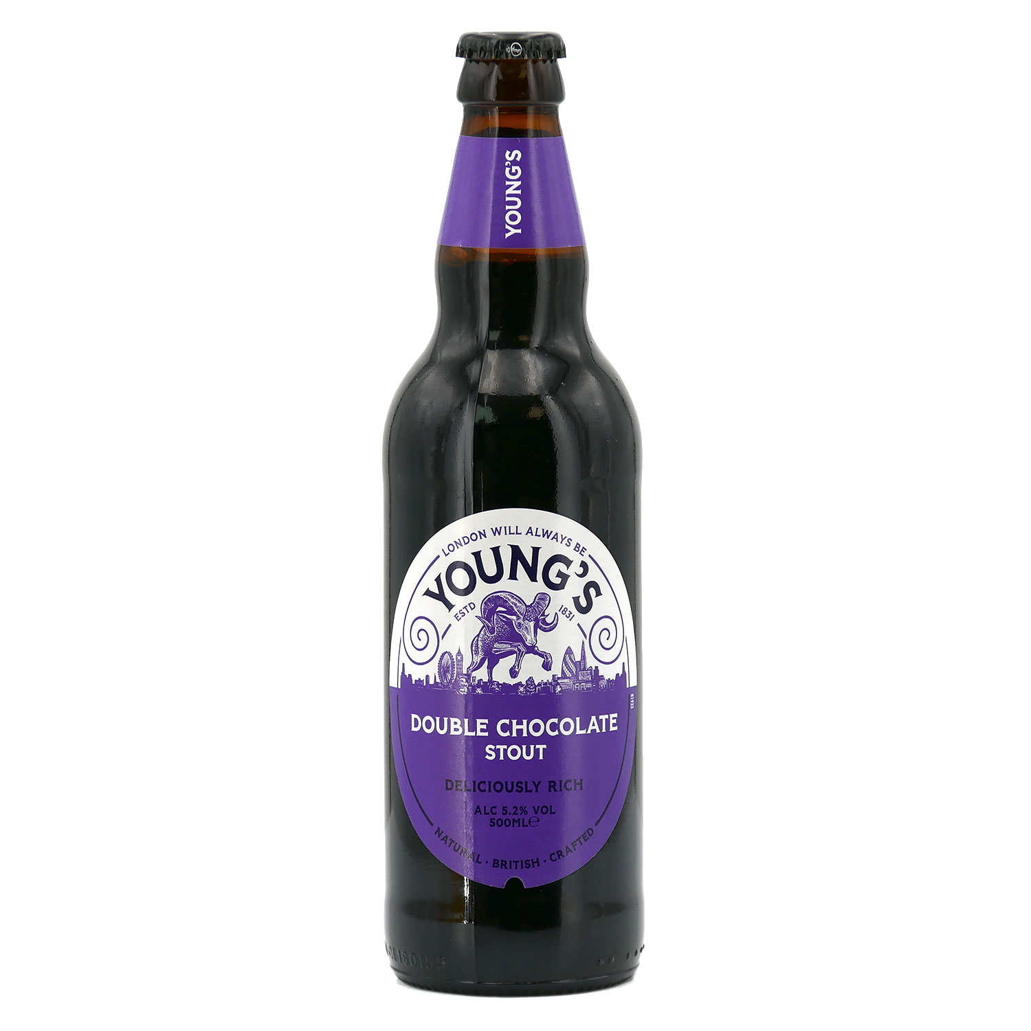 Double Chocolate Stout - English dark beer with chocolate 5.2% - Young ...