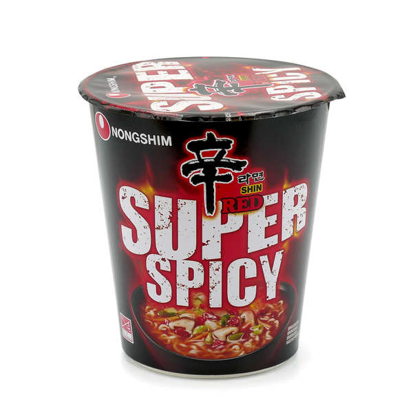 Instant Cup Noodles Shin Red Super Spicy - Nongshim