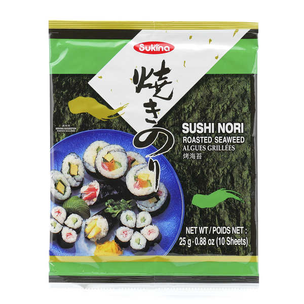 Feuilles d'algues nori grillées pour sushis x 50