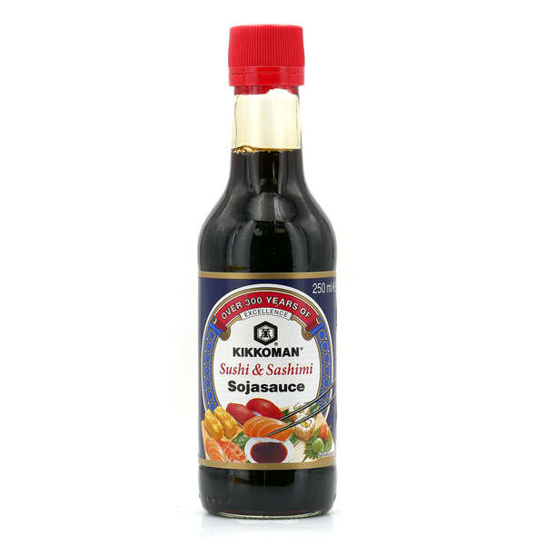 Sauce soja sucrée Kikkoman spéciale sushis et sashimis - Bouteille verre de 250ml