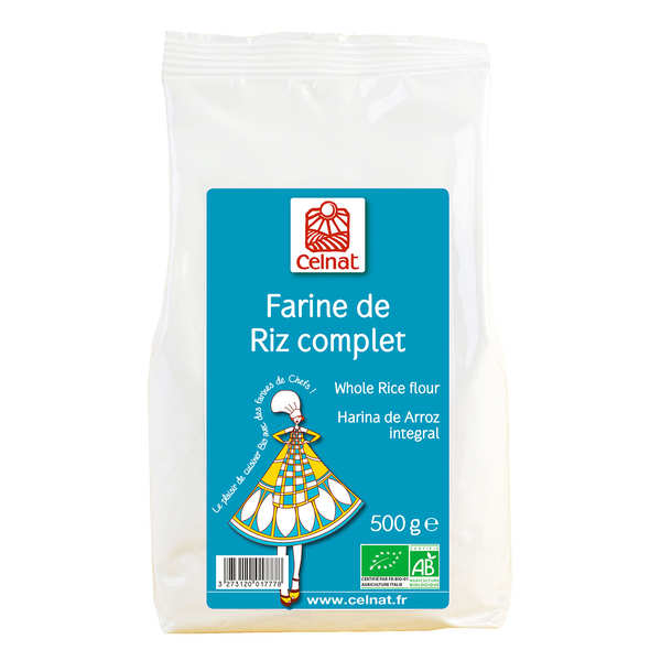 Farine de riz complet bio - Sachet 500g