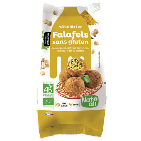 Organic and gluten-free falafel mix - Nat-Ali