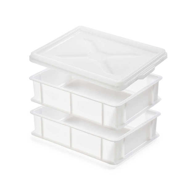 Set of 2 x 9L doughnut trays with matching lid - Gilac - Gilac