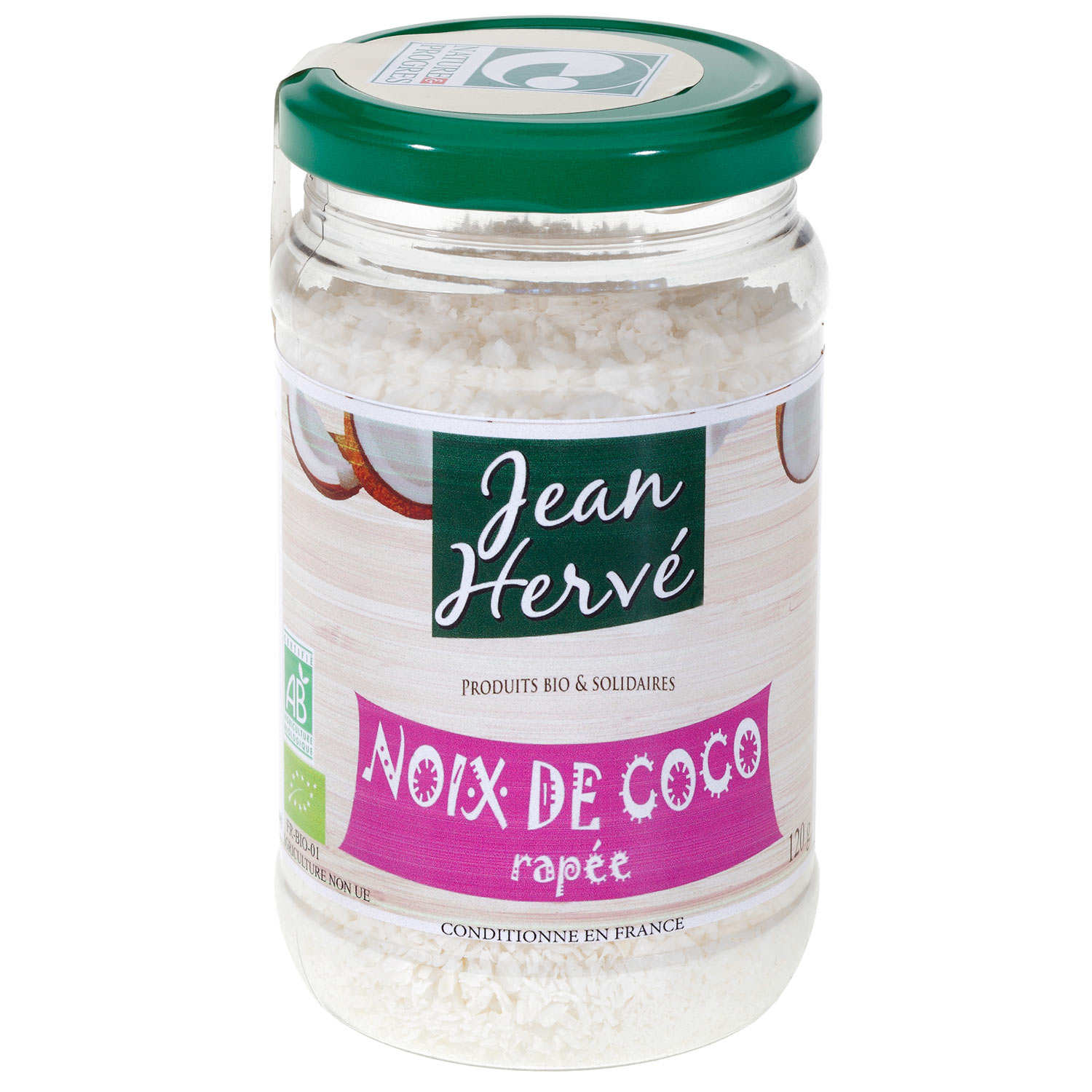 Organic grated coconut Jean Hervé