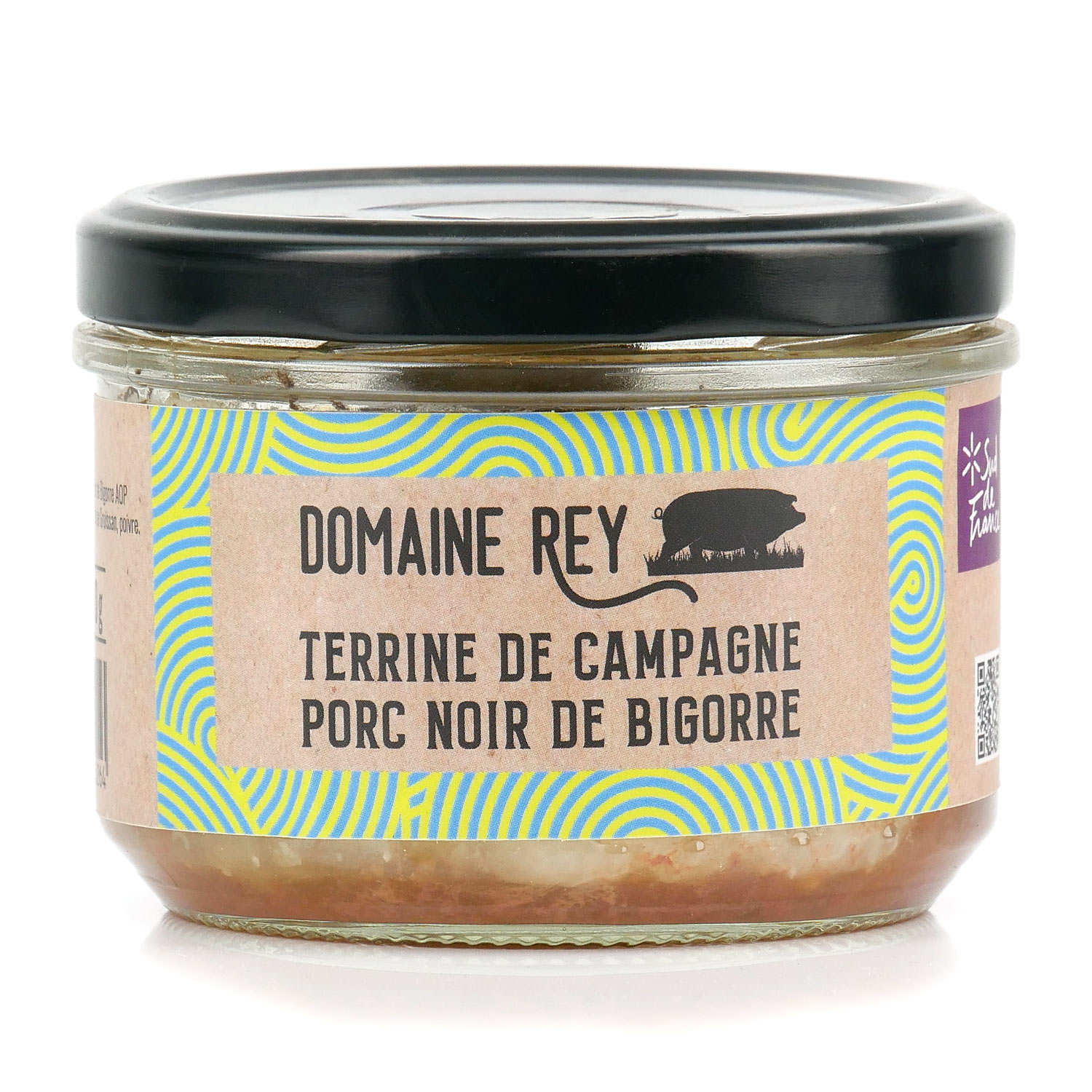 Terrine de campagne de Porc Noir de Bigorre AOP Domaine Rey