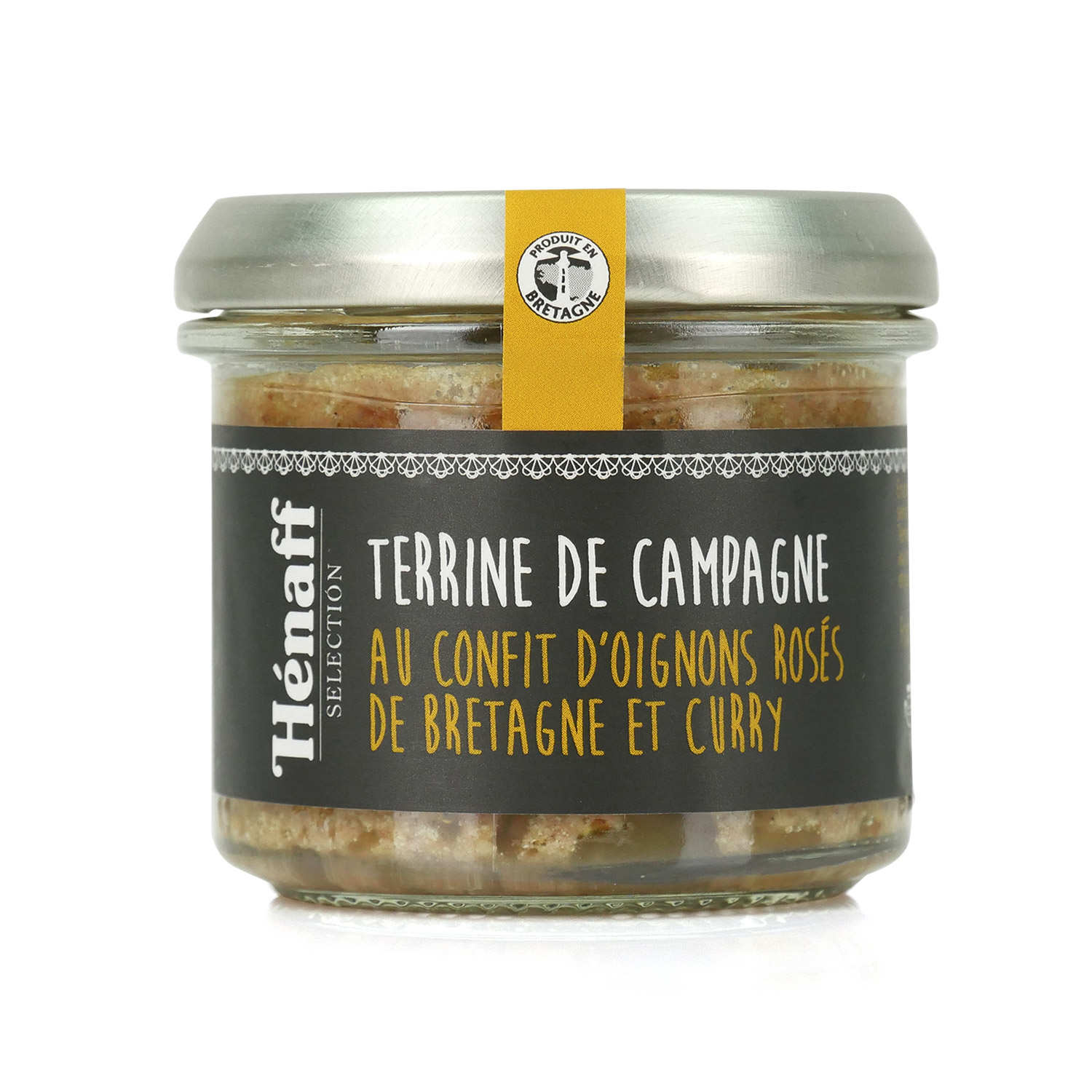Terrine de campagne Hénaff au confit d'oignons rosés de Bretagne et curry Hénaff Sélection
