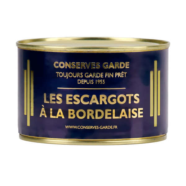 Les escargots à la bordelaise en conserve Conserves Garde