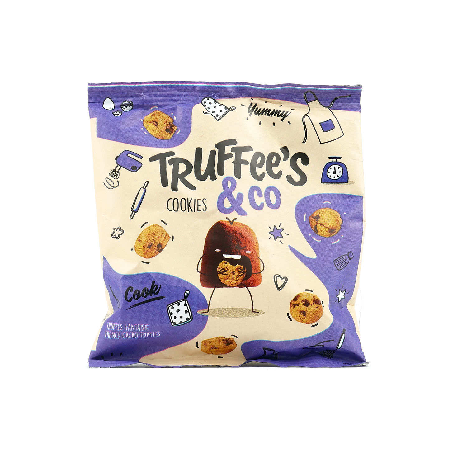 Truffee's & Co Bag of fancy truffles with cookies Chocolat Mathez