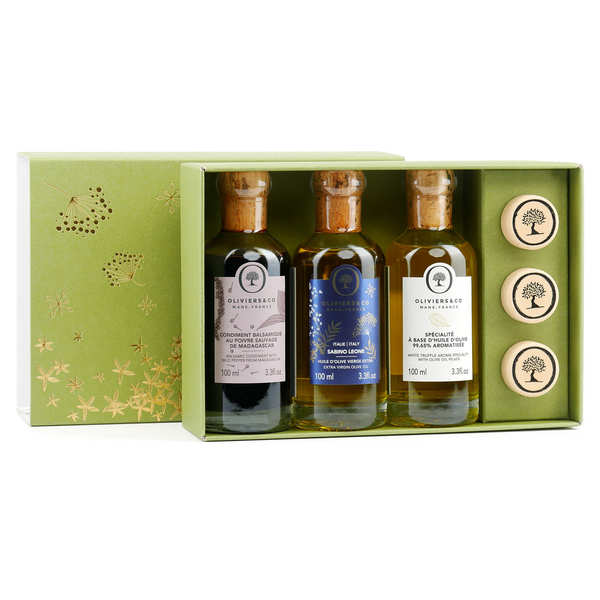 Coffret cadeau huile d'olive et vinaigre - Domaine Chante Perdrix