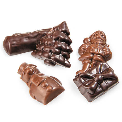 Cluizel - Cracker de Noël - Assortiment de chocolats au lait et noir