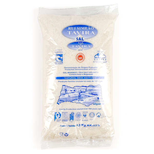 Sel fin marin ultra pur de Tavira (Algarve - Portugal) Nature & Progrès - Sachet 1.5kg