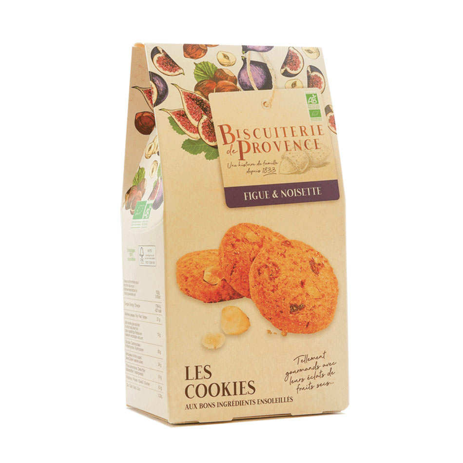 Cookies Bio à La Figue Et Aux Noisettes Biscuiterie De Provence 