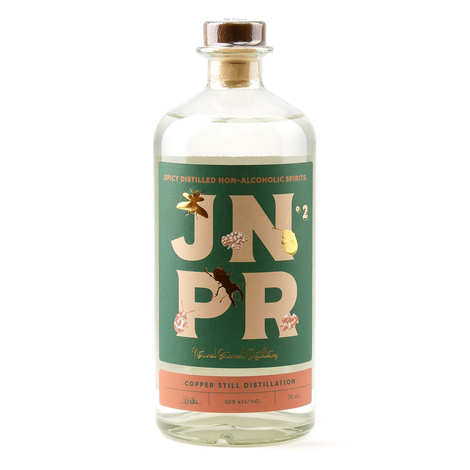 Coffret spiritueux sans alcool JPNR n°1 avec tonic et 2 verres à cocktails