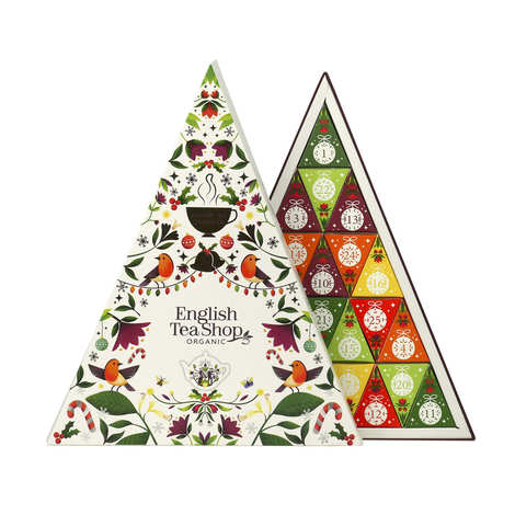 English Tea Shop - Calendrier de l'avent triangle - 25 sachets de thés biologiques