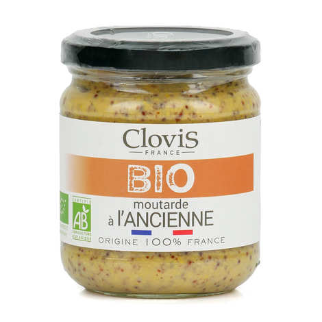 Clovis - Moutarde à l'ancienne bio 100% française