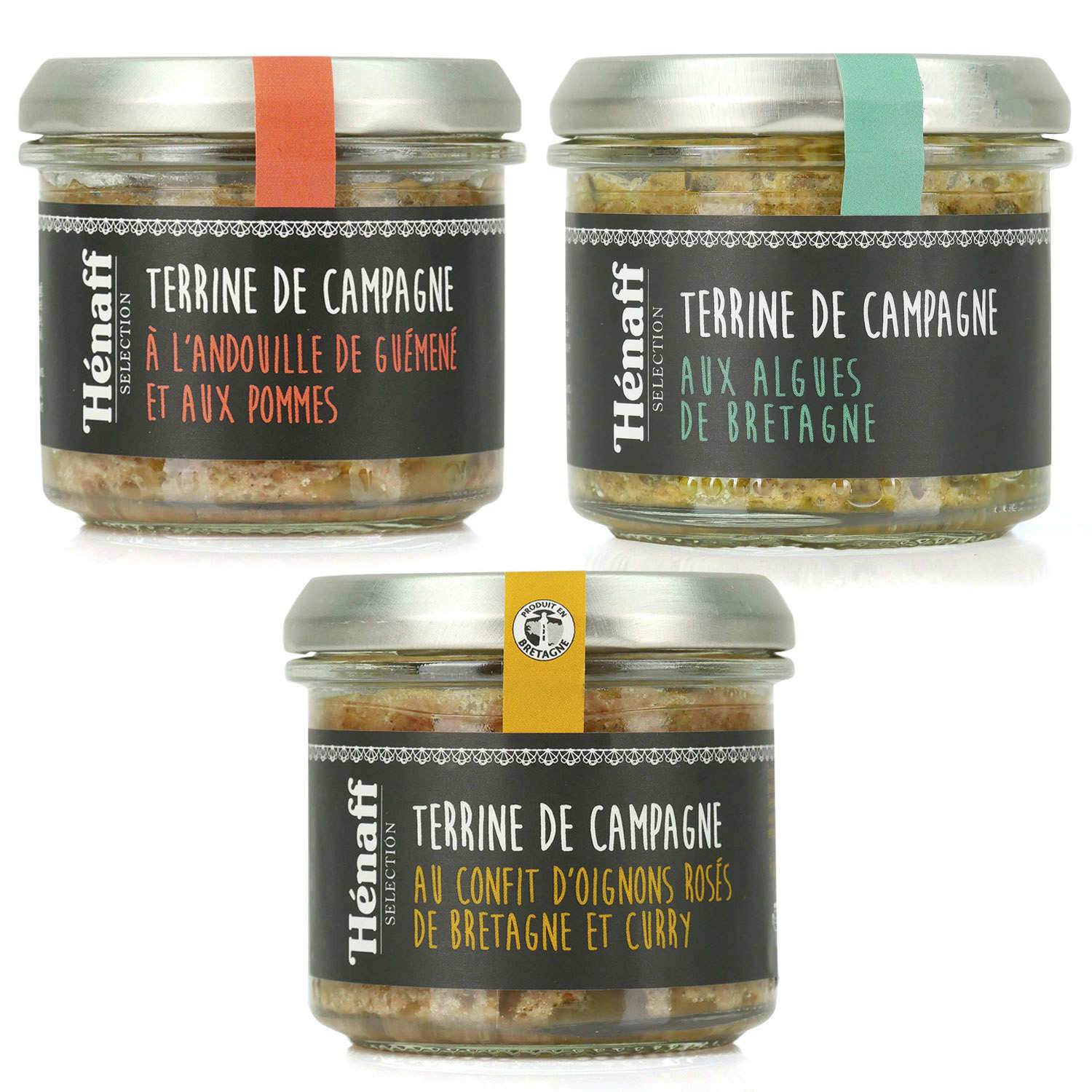 Assortiment de 3 conserves bretonnes par Hénaff Sélection Hénaff Sélection