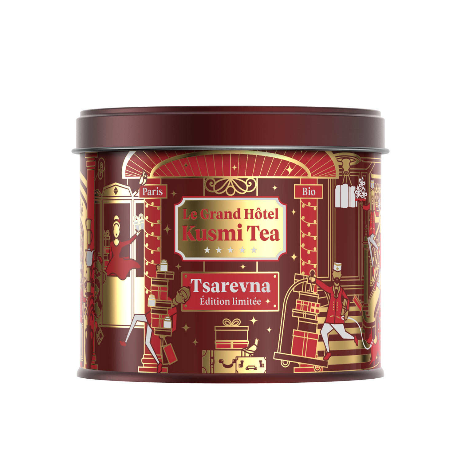 Organic black tea Tsaverna - Metal box - Kusmi Tea