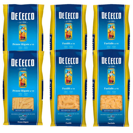 6 packets of short pasta The great classics - De Cecco