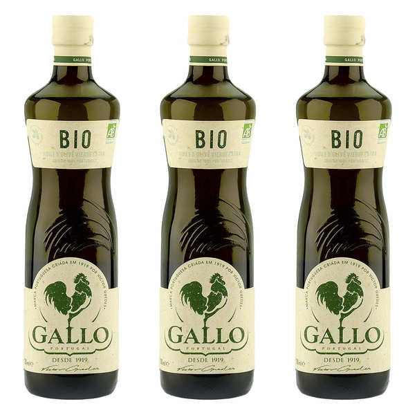3 bottles of organic Gallo olive oil from Portugal Gallo Portugal
