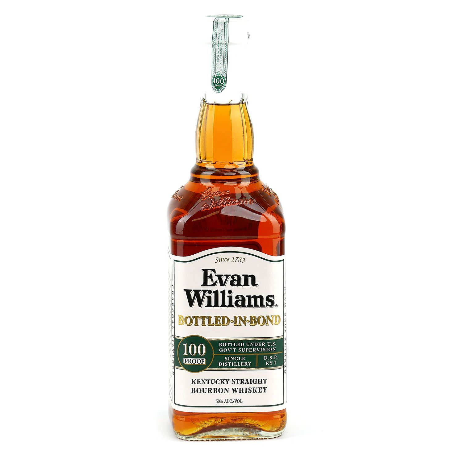 Evan Williams White Label Kentucky Straight Bourbon Whisky 50