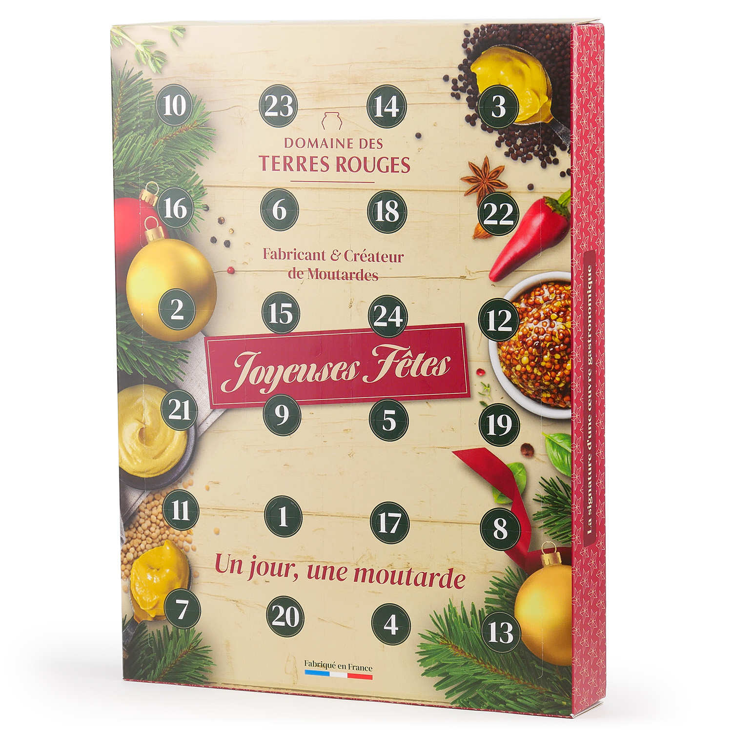 24 Mustards advent calendar from Domaine des Terres Rouges - Domaine des terres rouges