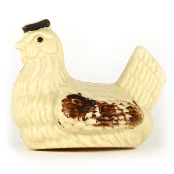 White chocolate Easter chicken Confiserie du Tech