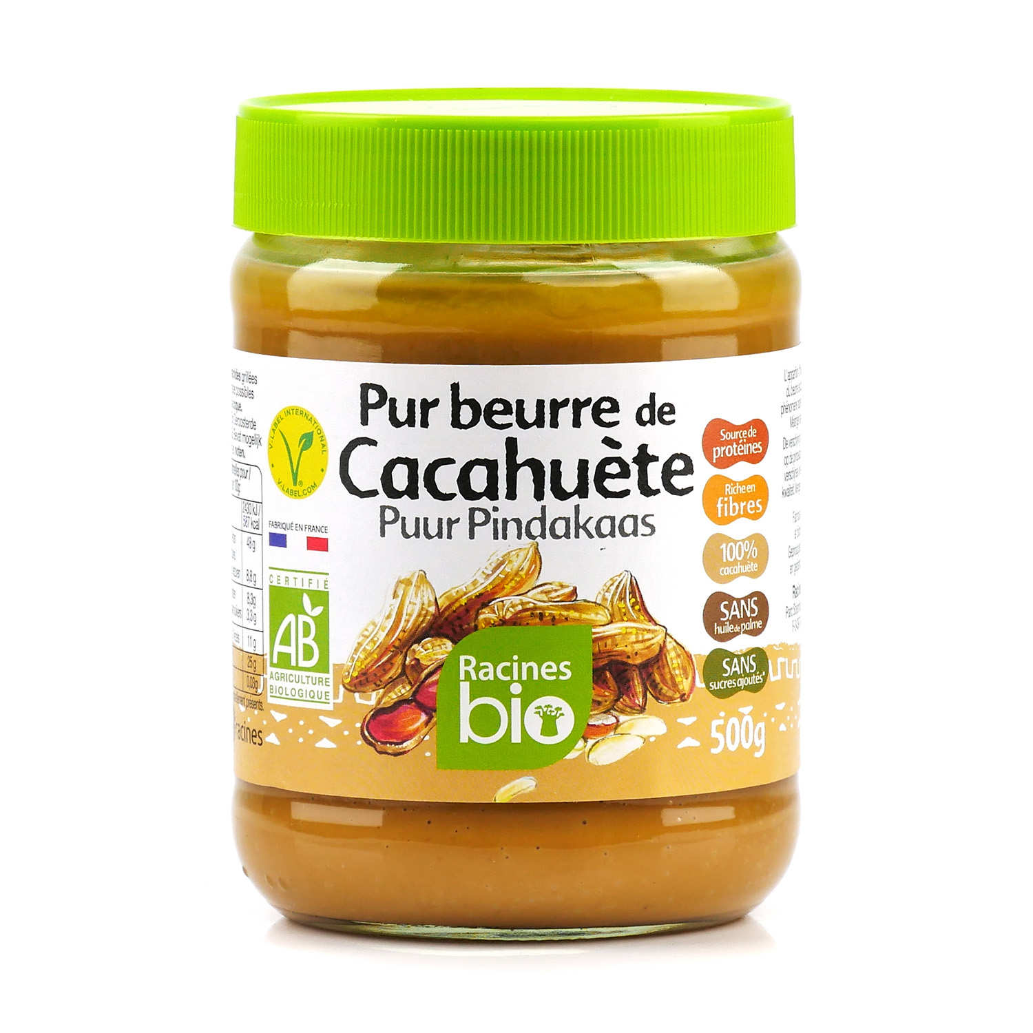 Pur beurre de cacahuète Bio Racines